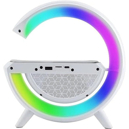 BT-2301 Wireless Phone Charger Bluetooth Speaker With RGB Lighting, FM Radio - wardrox