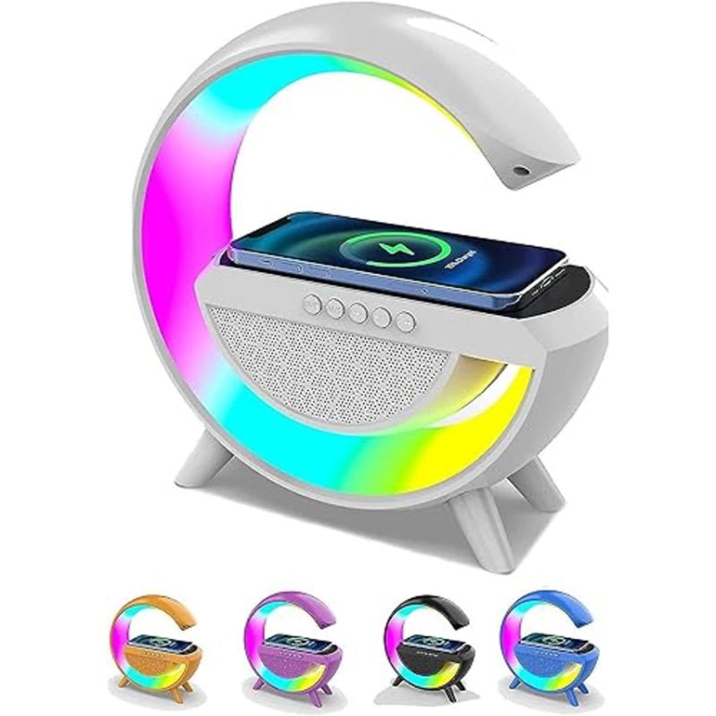 BT-2301 Wireless Phone Charger Bluetooth Speaker With RGB Lighting, FM Radio - wardrox