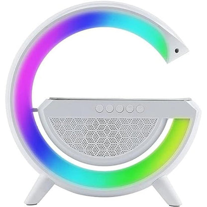 BT-2301 Wireless Phone Charger Bluetooth Speaker With RGB Lighting, FM Radio - wardrox